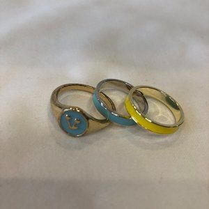 Altar'd State Gold Plated Salty Golden Fashionable Rings